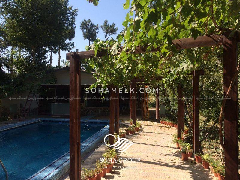 1075 متر باغ ویلا در دهکده باران