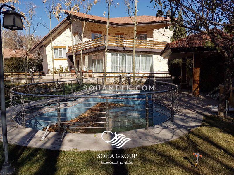 ١٢٠٠ متر باغ ويلا در بهترين شهرك دهكده ويلايي