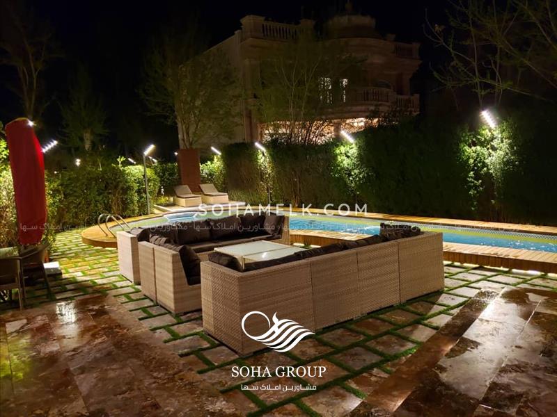 1075 متر باغ ویلا در دهکده باران