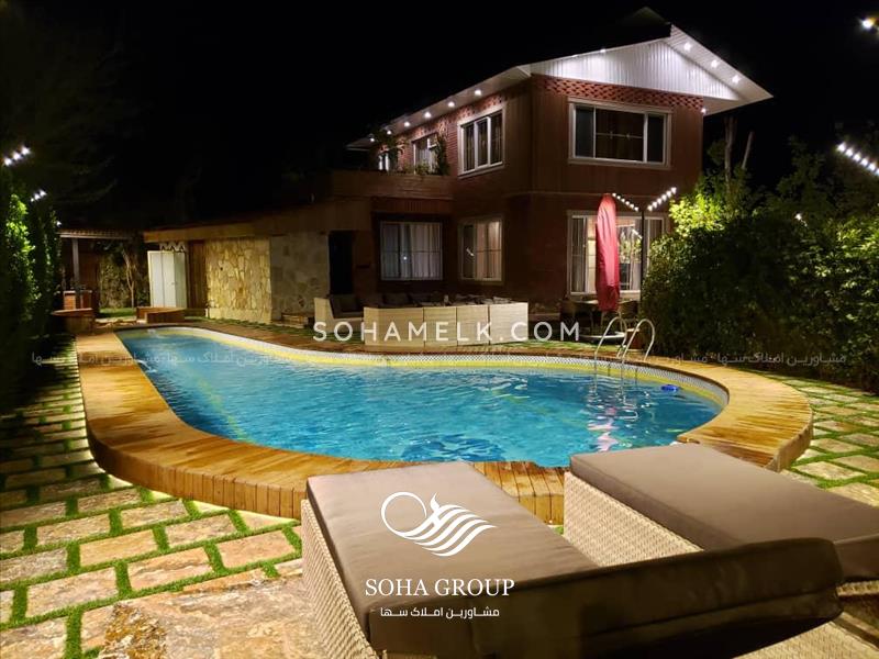 1075 متر باغ ویلا در دهکده باران