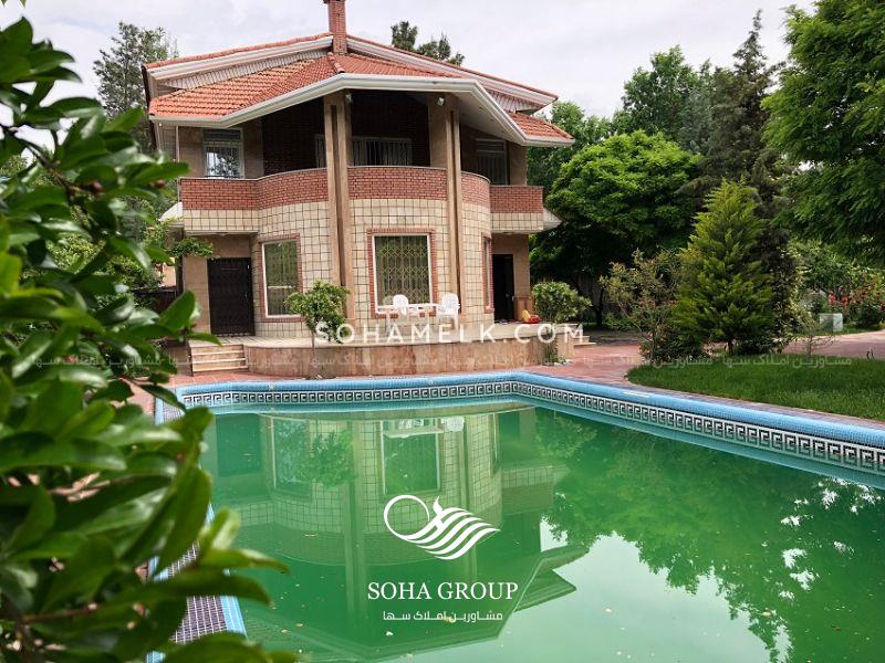 1075 متر باغ ویلا در دهکده ویلایی باران 