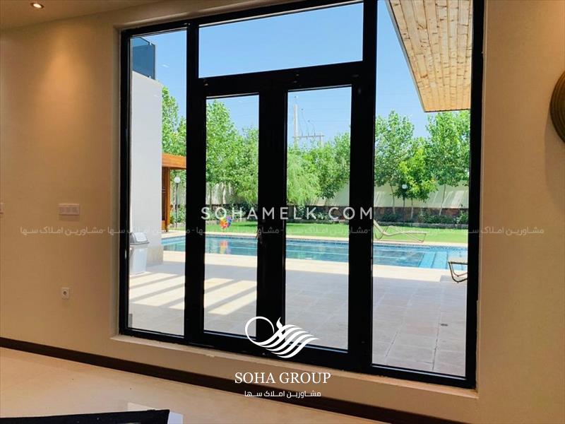 رهن و اجاره سالانه 1000متر باغ ویلای لوکس و مدرن داخل شهرک ویلایی 