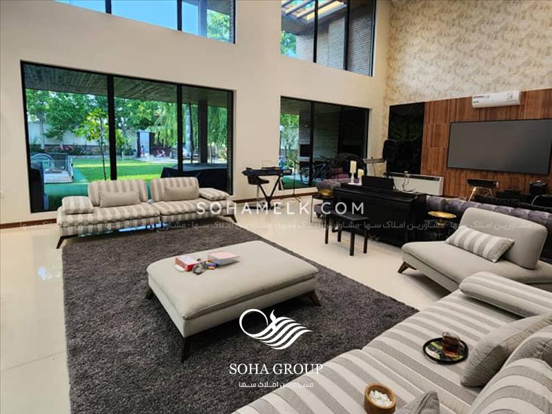 رهن و اجاره سالانه 1000متر باغ ویلای لوکس و مدرن داخل شهرک ویلایی 