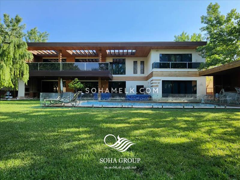 رهن و اجاره سالانه 1000متر باغ ویلای لوکس و مدرن داخل شهرک ویلایی 