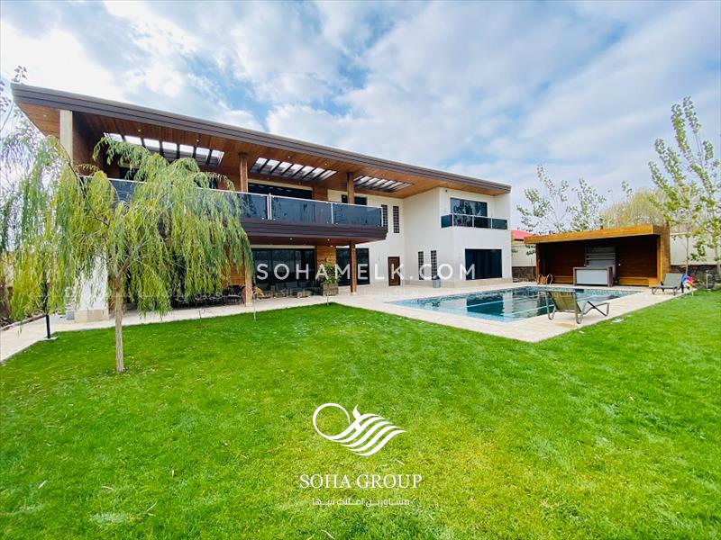 رهن و اجاره سالانه 1000متر باغ ویلای لوکس و مدرن داخل شهرک ویلایی 