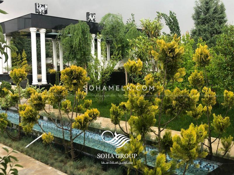 2200 متر باغ عمارت لاکچری و لوکس در شهرک ویلایی برند