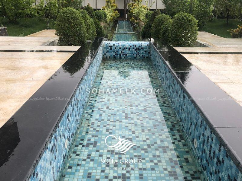 2200 متر باغ عمارت لاکچری و لوکس در شهرک ویلایی برند