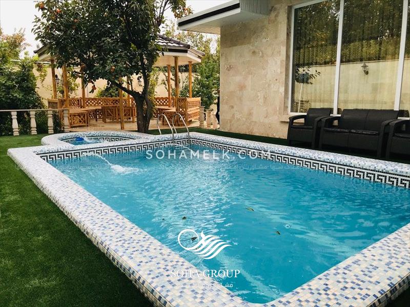 باغ ویلای لوکس با درختان خرمالو در ملارد ویلای جنوبی