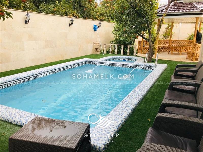 باغ ویلای لوکس با درختان خرمالو در ملارد ویلای جنوبی