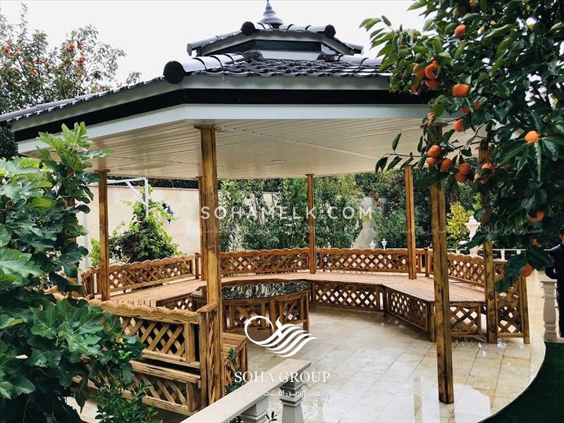 باغ ویلای لوکس با درختان خرمالو در ملارد ویلای جنوبی