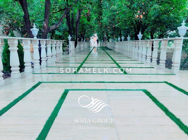 باغ ویلای لوکس با درختان خرمالو در ملارد ویلای جنوبی