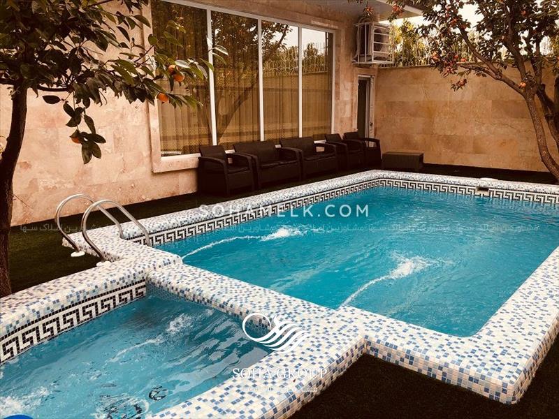 باغ ویلای لوکس با درختان خرمالو در ملارد ویلای جنوبی