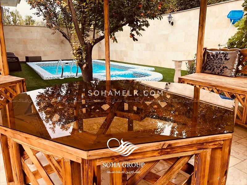 باغ ویلای لوکس با درختان خرمالو در ملارد ویلای جنوبی