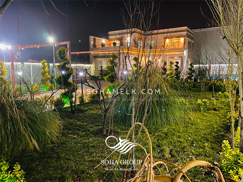 فروش باغ ویلا با مجوز  ساخت و پایان کار از شهرداری در شهریار