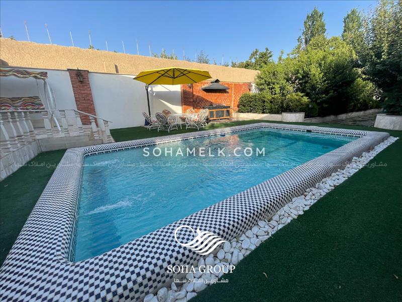 رهن واجاره سالانه  باغ ویلای لوکس و نقلی در دهکده ویلایی کردزار شهریار 