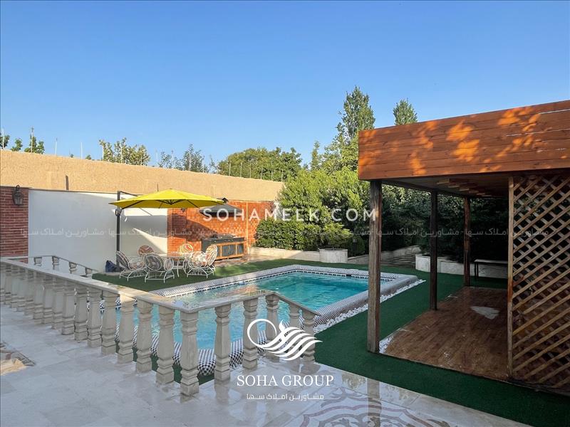 رهن واجاره سالانه  باغ ویلای لوکس و نقلی در دهکده ویلایی کردزار شهریار 