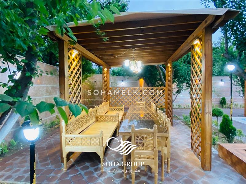 فروش زیباترین باغ ویلای نقلی دهکده ویلای کردزار شهریار