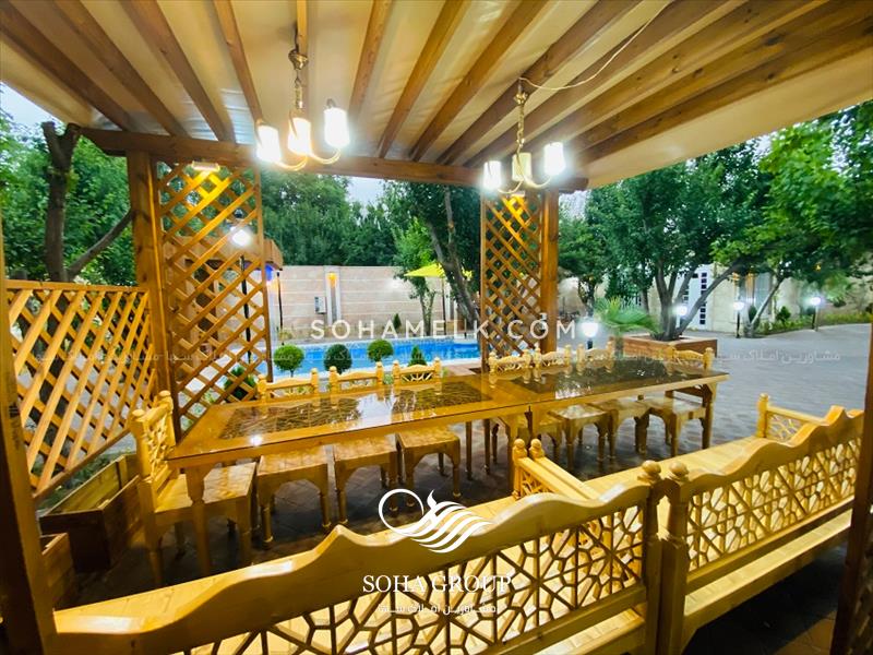 فروش زیباترین باغ ویلای نقلی دهکده ویلای کردزار شهریار