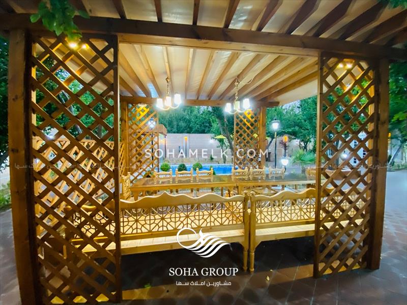 فروش زیباترین باغ ویلای نقلی دهکده ویلای کردزار شهریار