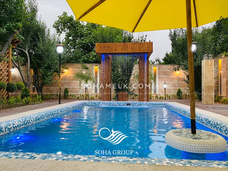 فروش زیباترین باغ ویلای نقلی دهکده ویلای کردزار شهریار