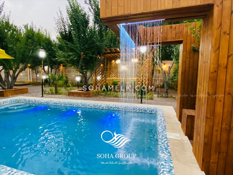 فروش زیباترین باغ ویلای نقلی دهکده ویلای کردزار شهریار