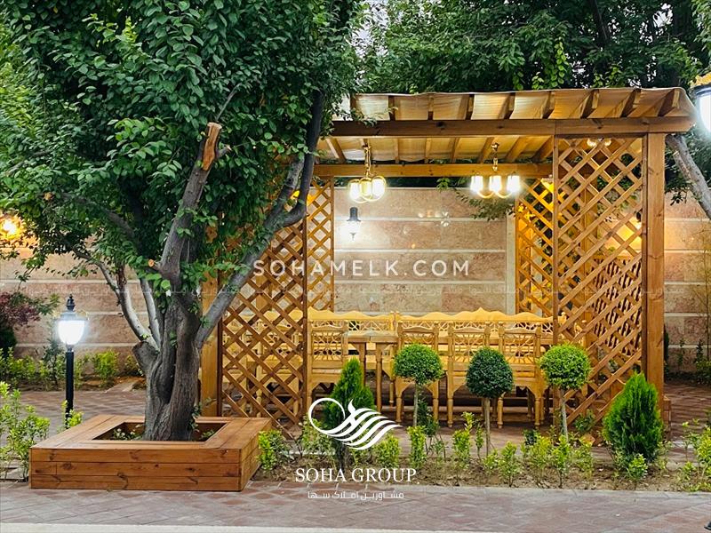 فروش زیباترین باغ ویلای نقلی دهکده ویلای کردزار شهریار