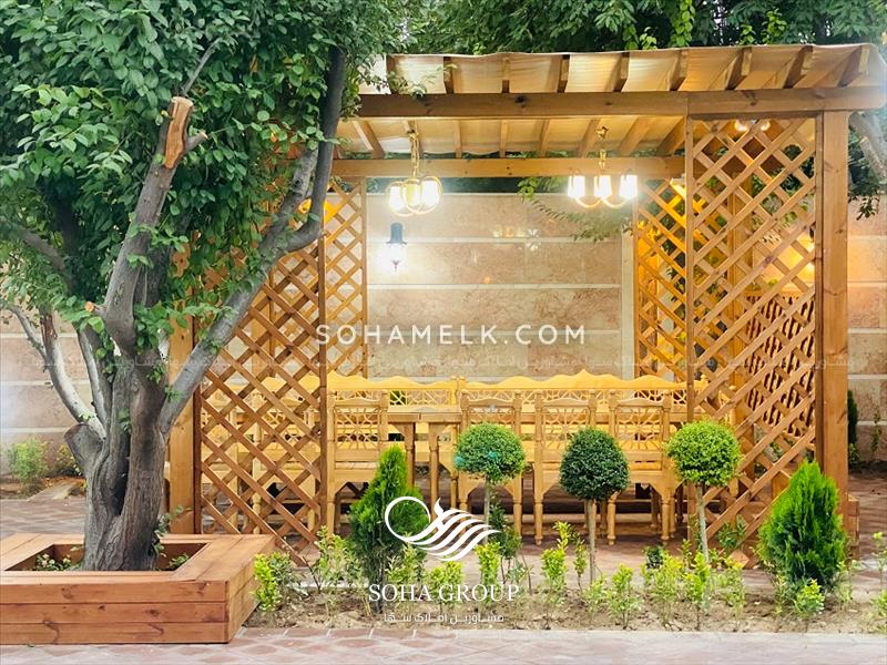 فروش زیباترین باغ ویلای نقلی دهکده ویلای کردزار شهریار