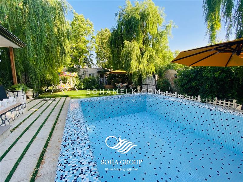 فروش زیباترین باغ ویلای نقلی در دهکده ویلای کردزار 
