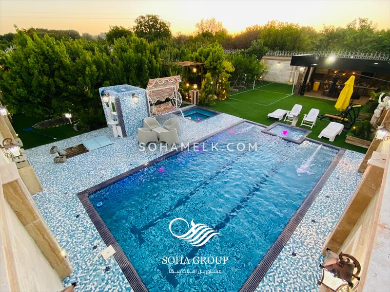 فروش باغ ویلای زیبا در دهکده ویلای کردزار شهریار