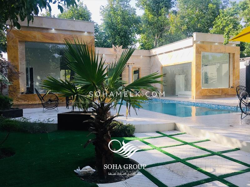 فروش باغ ویلای زیبا و مدرن در دهکده ویلای کردزار شهریار