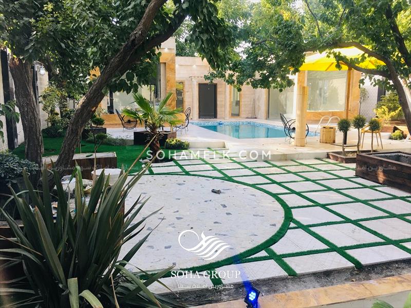 فروش باغ ویلای زیبا و مدرن در دهکده ویلای کردزار شهریار