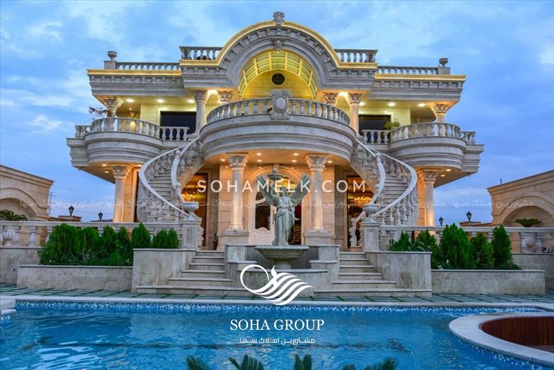 فروش لوکس ترین و زیباترین عمارت در شهرک زعفرانیه جنوب کردان کرج