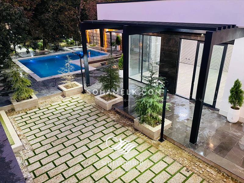 باغ ویلای مدرن و فوق العاده لوکس در دهکده ویلای کردزار شهریار