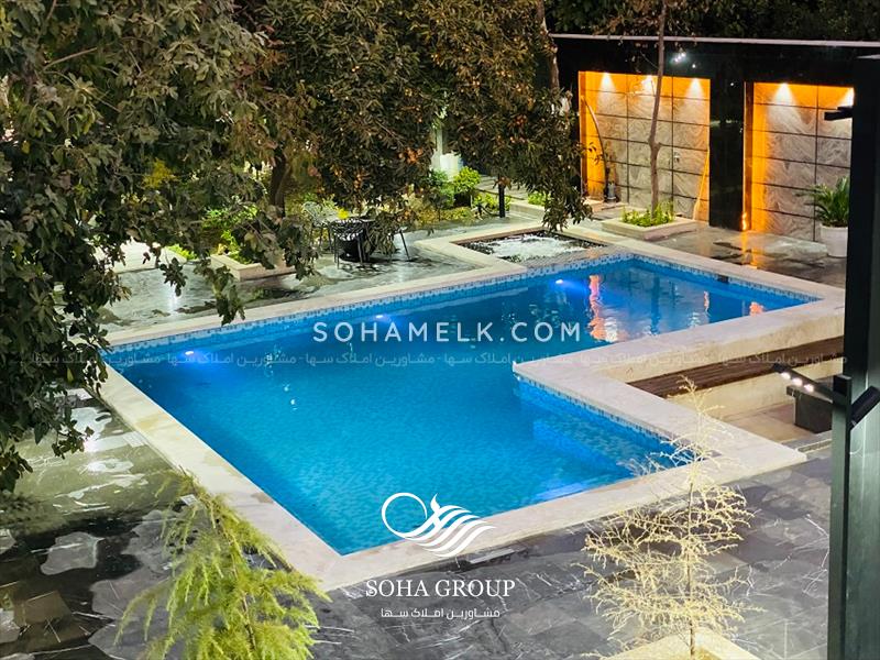 باغ ویلای مدرن و فوق العاده لوکس در دهکده ویلای کردزار شهریار