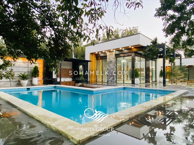 باغ ویلای مدرن و فوق العاده لوکس در دهکده ویلای کردزار شهریار