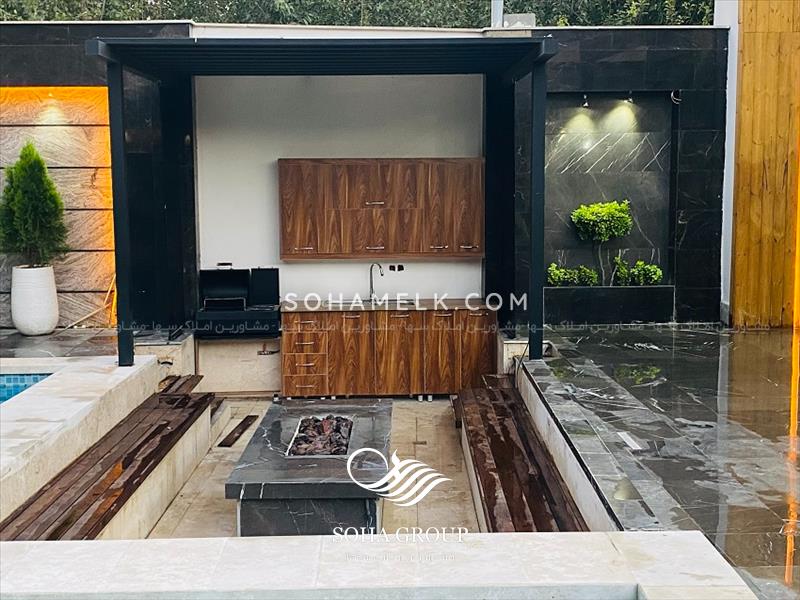 باغ ویلای مدرن و فوق العاده لوکس در دهکده ویلای کردزار شهریار