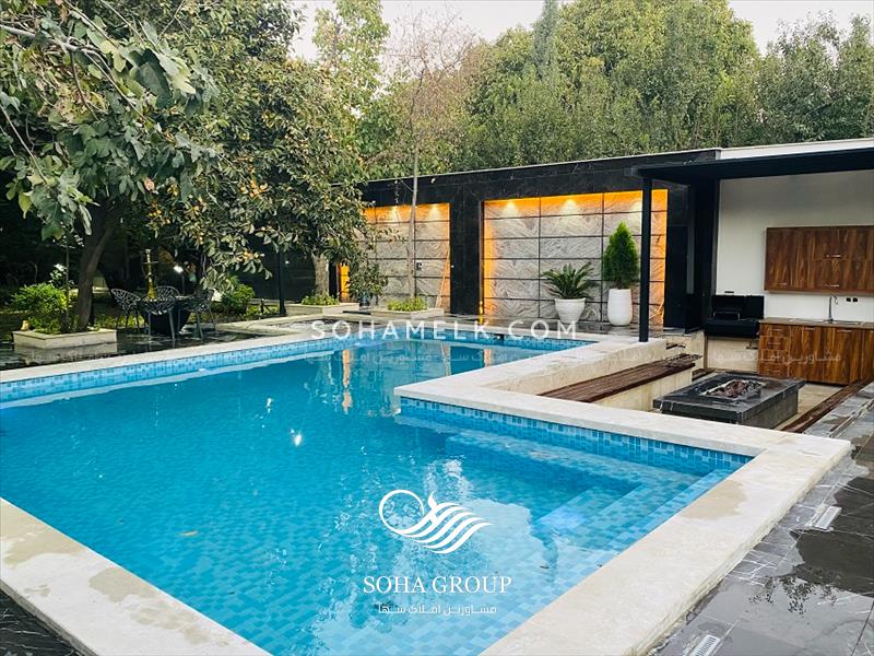 باغ ویلای مدرن و فوق العاده لوکس در دهکده ویلای کردزار شهریار