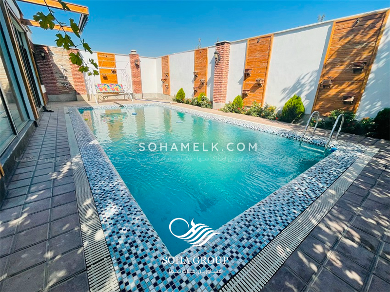 رهن و اجاره سالانه 1000 متر باغ ویلای لوکس و مدرن در کردزار شهریار 