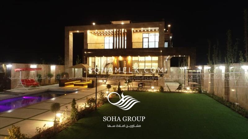 فروش باغ ویلای لوکس و مدرن در شهرک زعفرانیه جنوب کردان کرج 