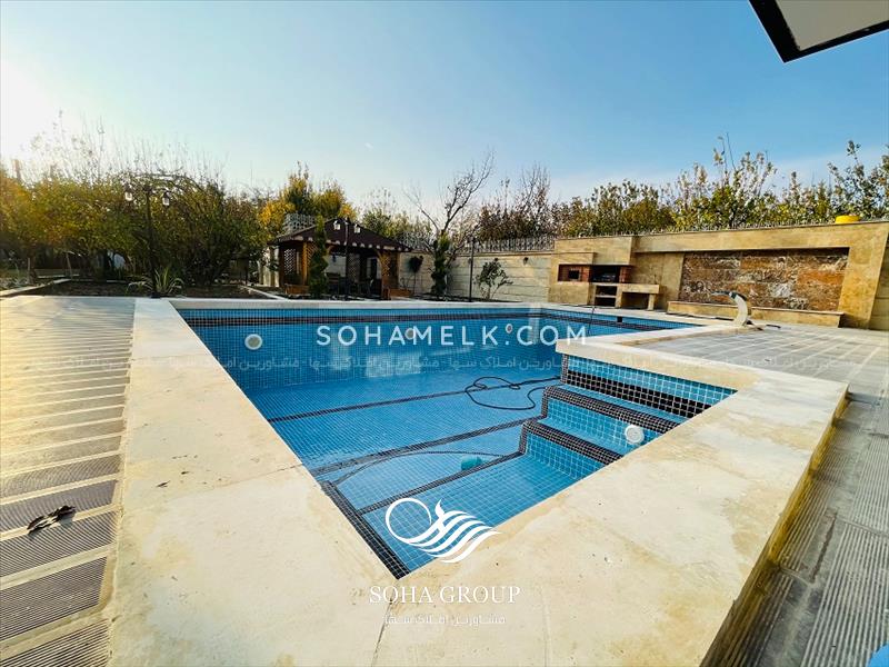 1400 متر باغ ویلای لوکس در دهکده ویلایی کردزار شهریار