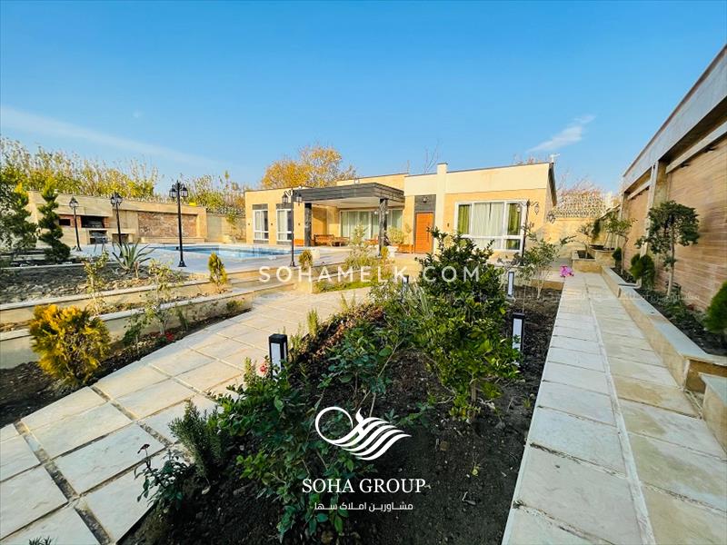 1400 متر باغ ویلای لوکس در دهکده ویلایی کردزار شهریار