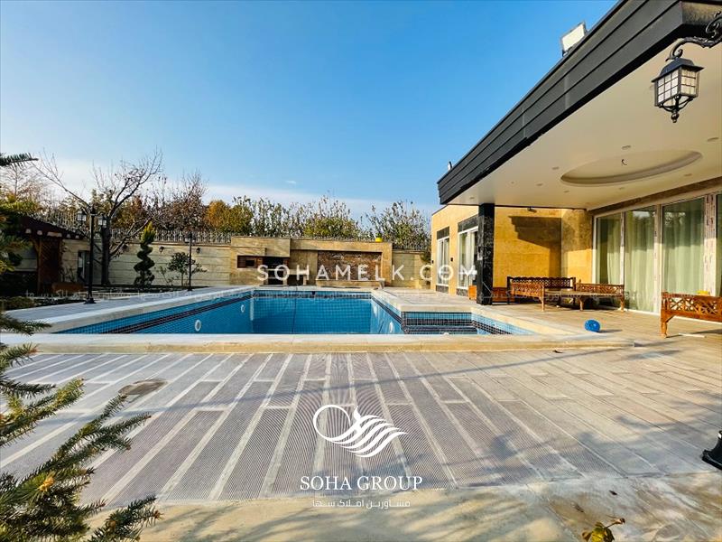 1400 متر باغ ویلای لوکس در دهکده ویلایی کردزار شهریار