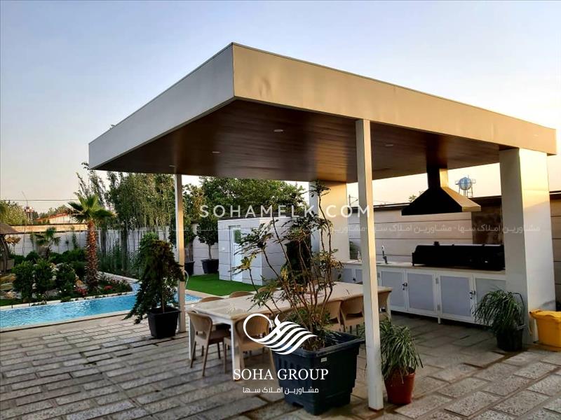 1000 متر باغ ویلای مدرن و زیبا در شهرک زعفرانیه جنوب کردان کرج