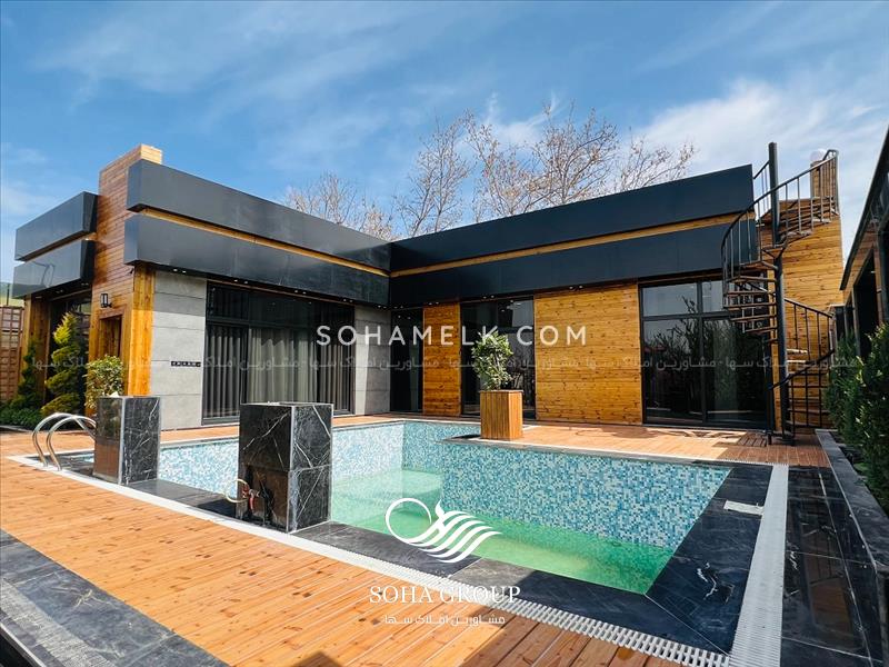 650 متر باغ ویلای نقلی سوپر لوکس در منطقه ویلایی نشین سرخاب جنوب کردان کرج 