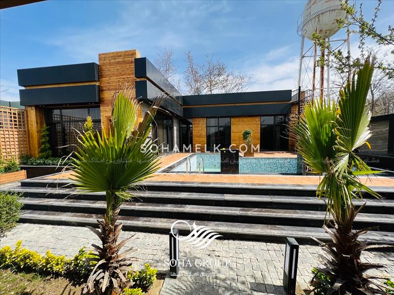 650 متر باغ ویلای نقلی سوپر لوکس در منطقه ویلایی نشین سرخاب جنوب کردان کرج 