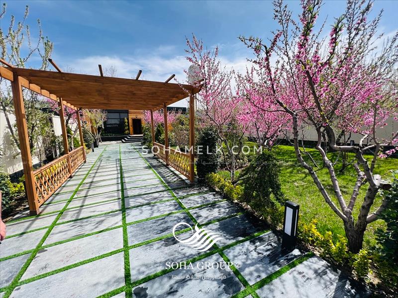 650 متر باغ ویلای نقلی سوپر لوکس در منطقه ویلایی نشین سرخاب جنوب کردان کرج 