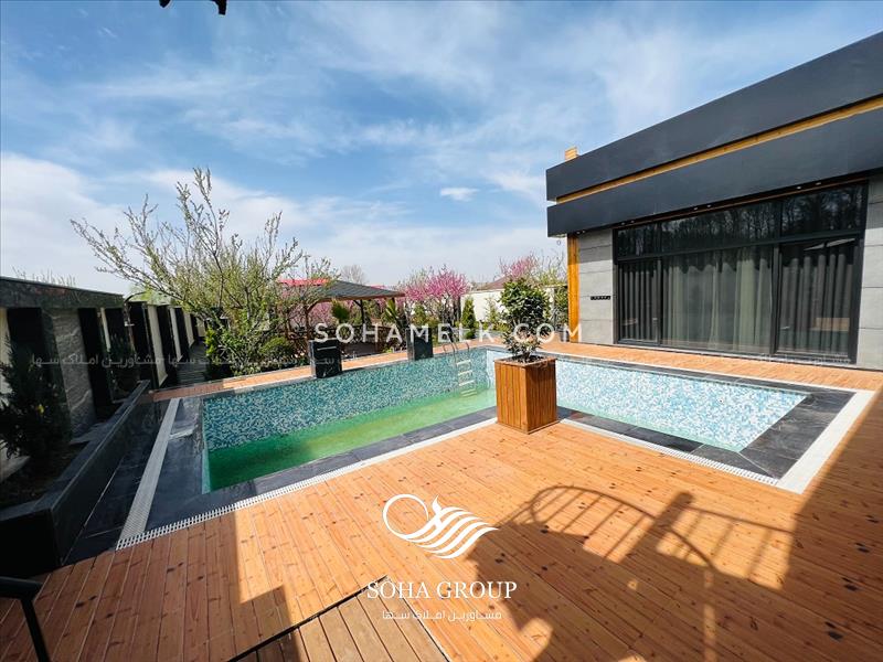 650 متر باغ ویلای نقلی سوپر لوکس در منطقه ویلایی نشین سرخاب جنوب کردان کرج 