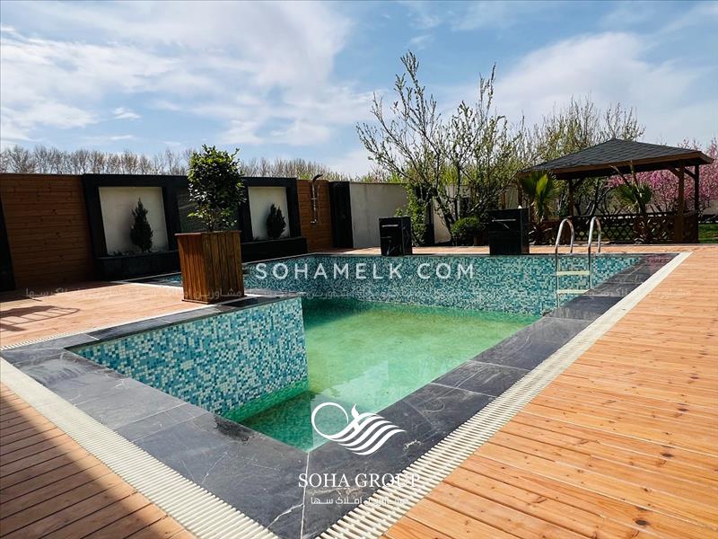 650 متر باغ ویلای نقلی سوپر لوکس در منطقه ویلایی نشین سرخاب جنوب کردان کرج 