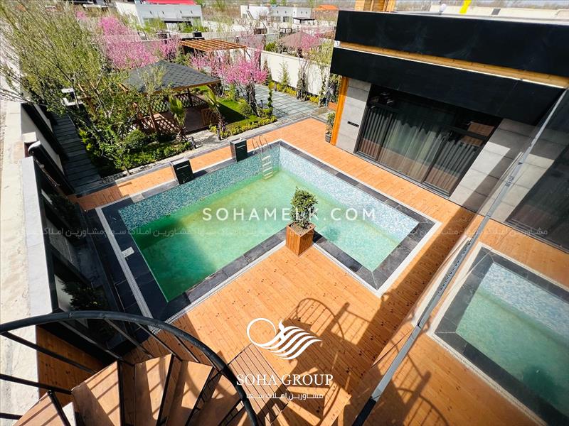 650 متر باغ ویلای نقلی سوپر لوکس در منطقه ویلایی نشین سرخاب جنوب کردان کرج 