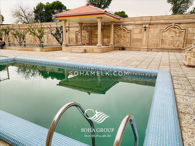 800متر باغ ویلا لوکس وکلاسیک دردهکده ویلایی  کردزار